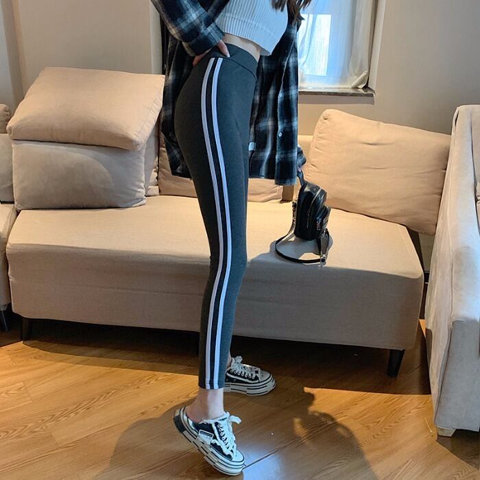 縦糸レギンスレディース2019秋冬新バージョンの薄いアウターウェアハイウエスト薄いスキニーパンツ 1号婦人53714562997