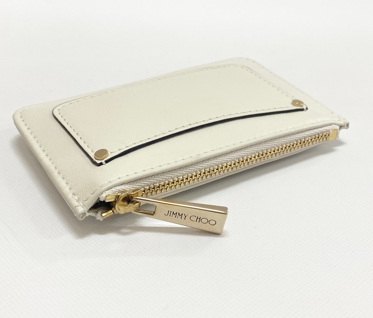 JIMMY CHOO ジミーチュウ カードケース キーケース NANCYCZN-LATTE_LIGHTGOLD