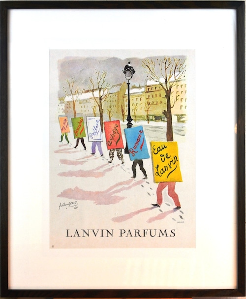 LANVIN-ランバン parfums カラフルポスター