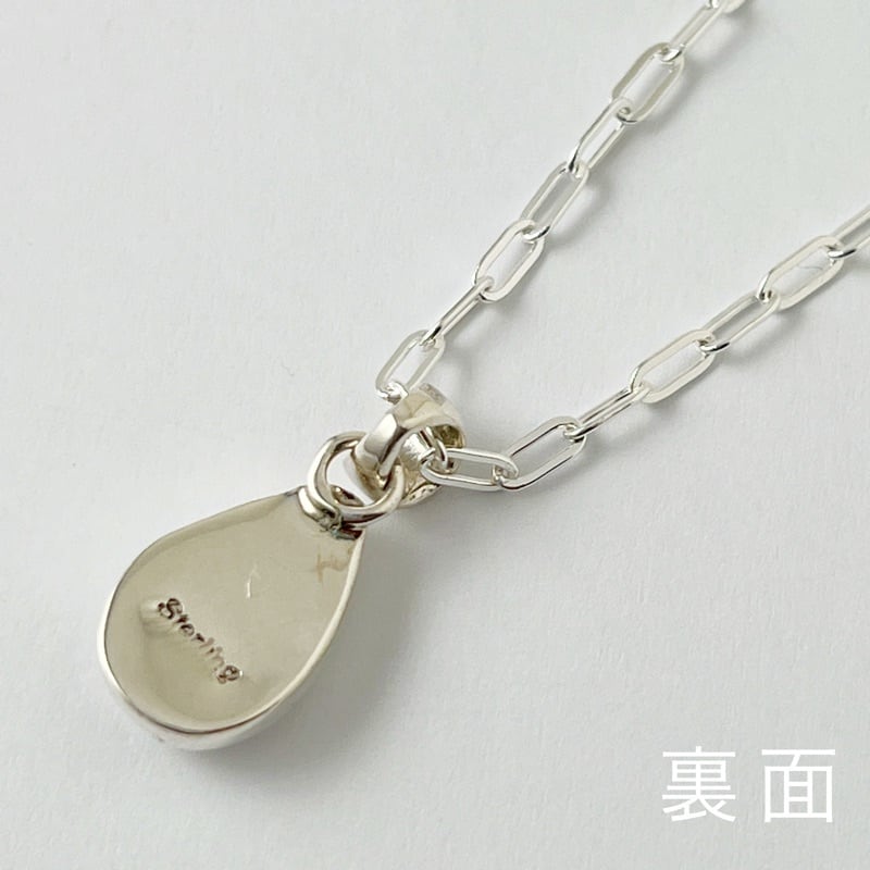 Indian Jewelry 》ホワイトバッファロー シンプル ドロップ ネックレス