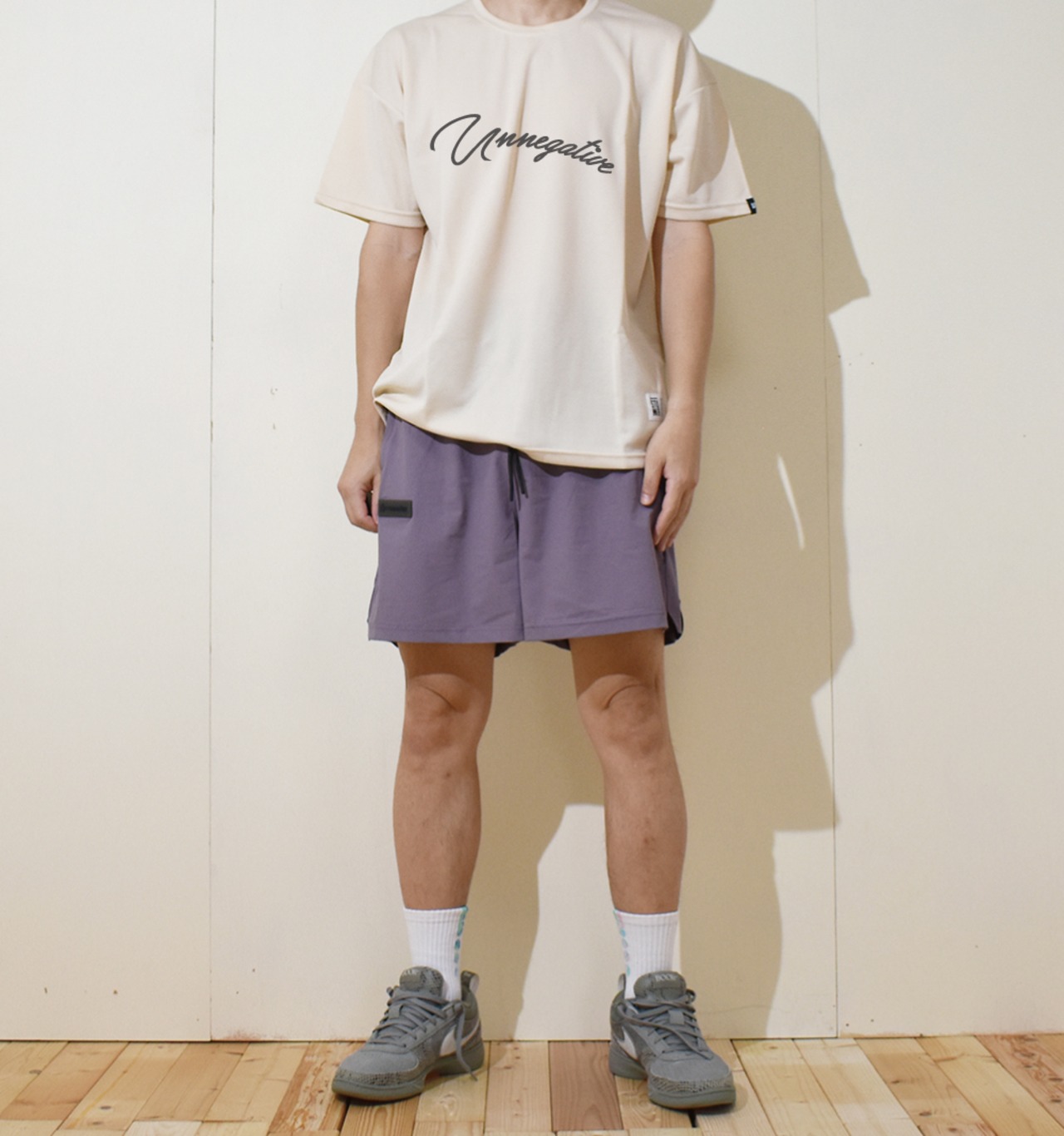 Nylon ST shorts：グレージュ