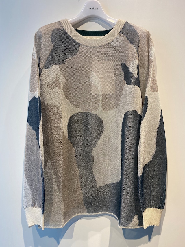 LEINWANDE   nature camo sheer top／通販のお問い合わせ