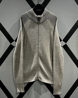 【X vintage】“DKNY JEANS” Loose Zip Up Knit Jacket