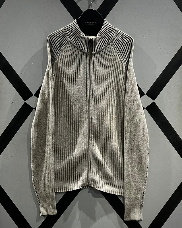 【X vintage】“DKNY JEANS” Loose Zip Up Knit Jacket
