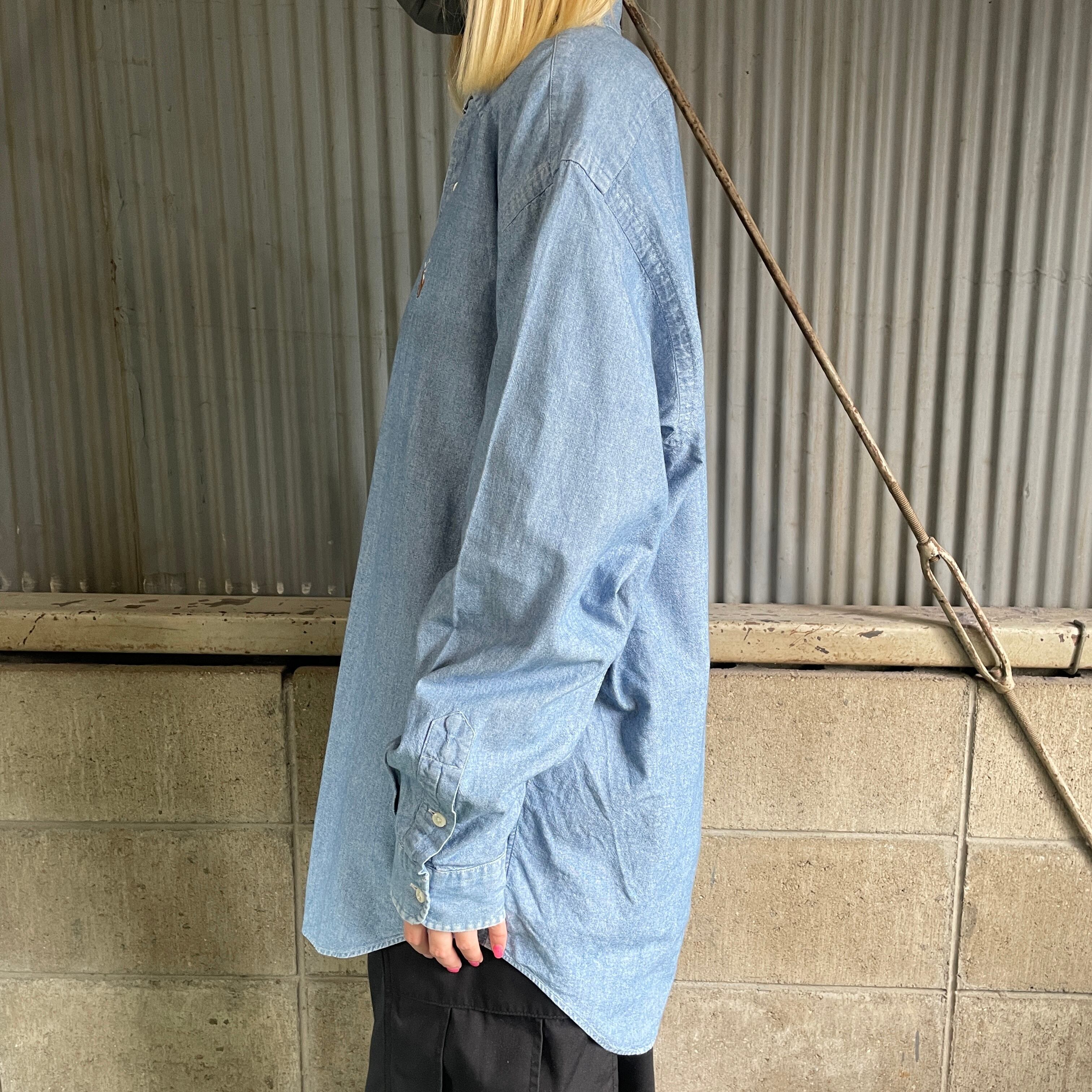 90年代 Ralph Lauren ラルフローレン BLAKE シャンブレー ボタンダウン