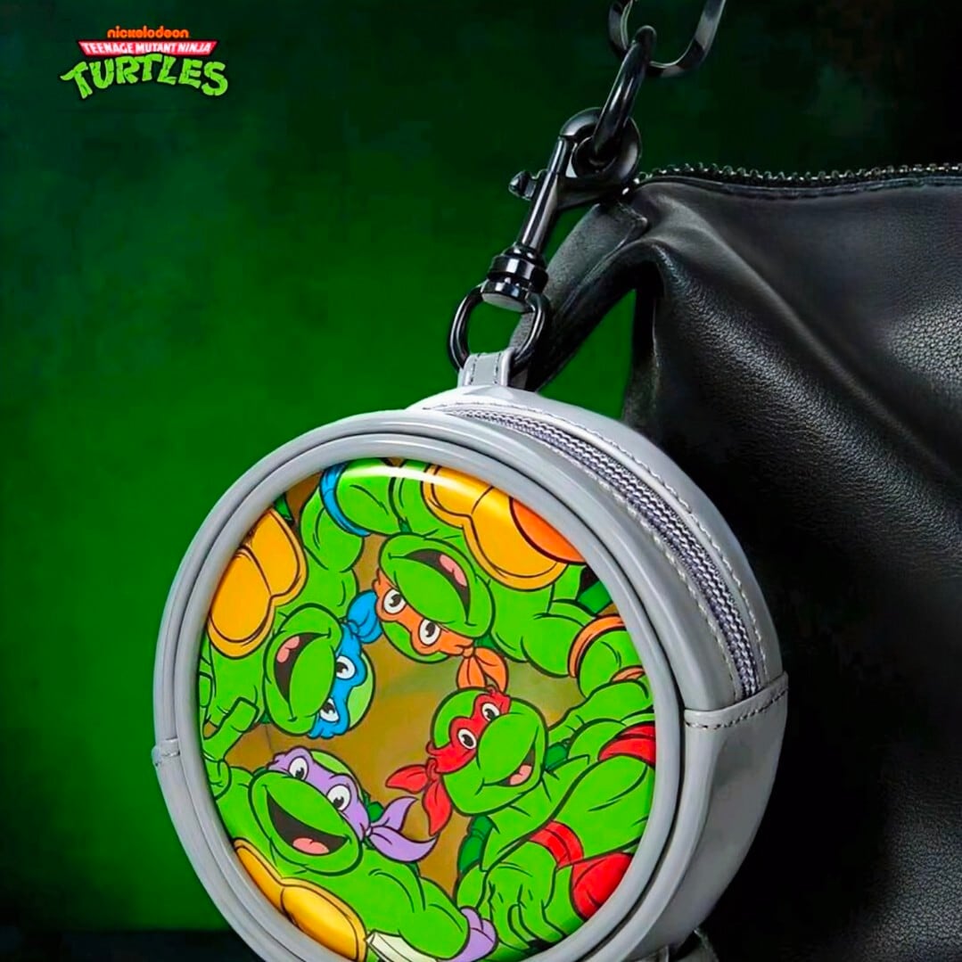 ⚡️海外限定‼️⚡️【 Teenage Mutant Ninja Turtles( ティーンエイジ・ミュータント・ニンジャ・タートルズ ) 】TMNT カラビナ CLEAR POUCH ( カラビナクリアポーチ ) カラビナキーホルダー / 小物入れ / コスメポーチ 〚アメリカン雑貨 アメトイ〛