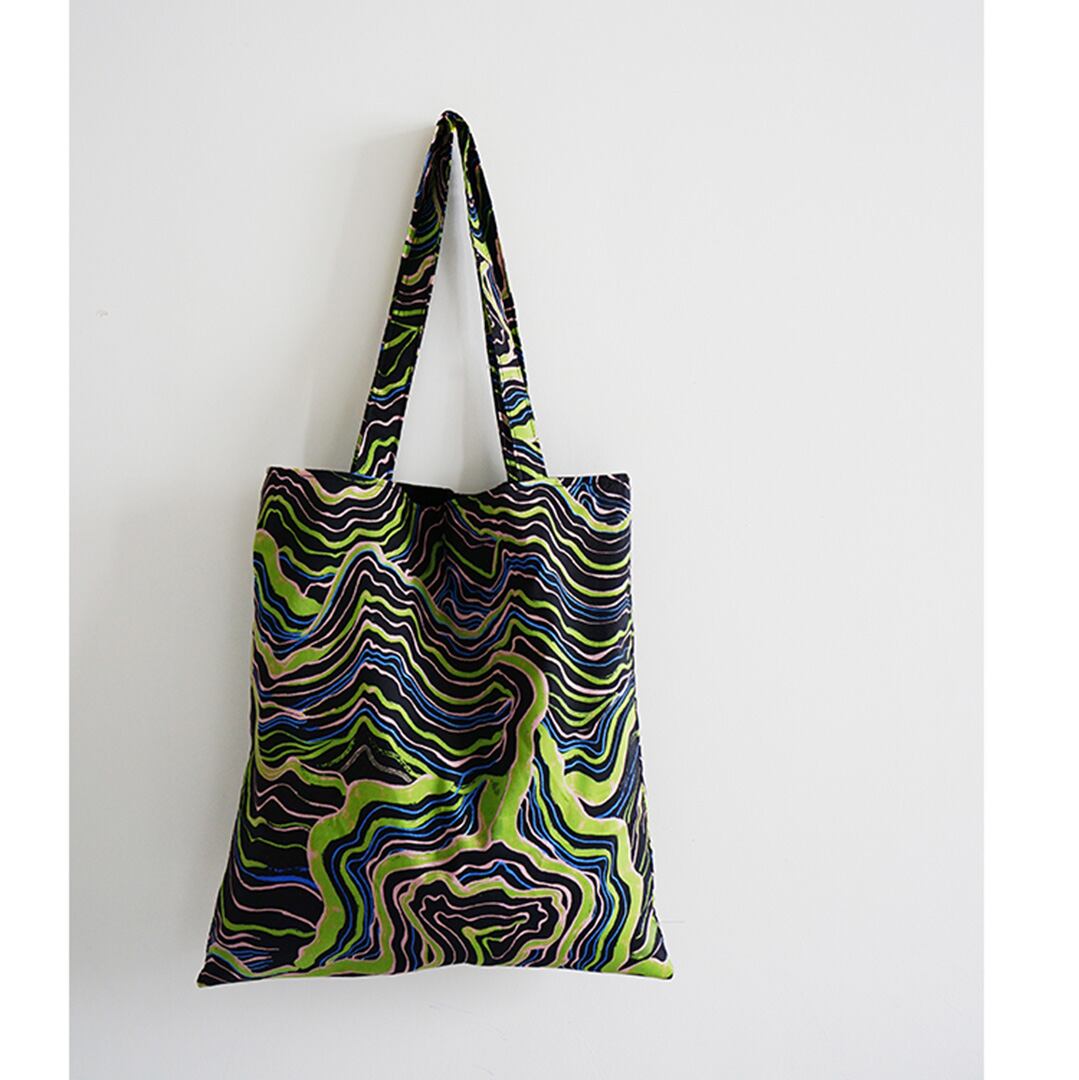 ネオンストレイタムトートバッグ K0233