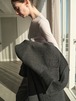 POSTELEGANT “ Fine Wool Circular Rib Crew Neck ( Light Purple )”