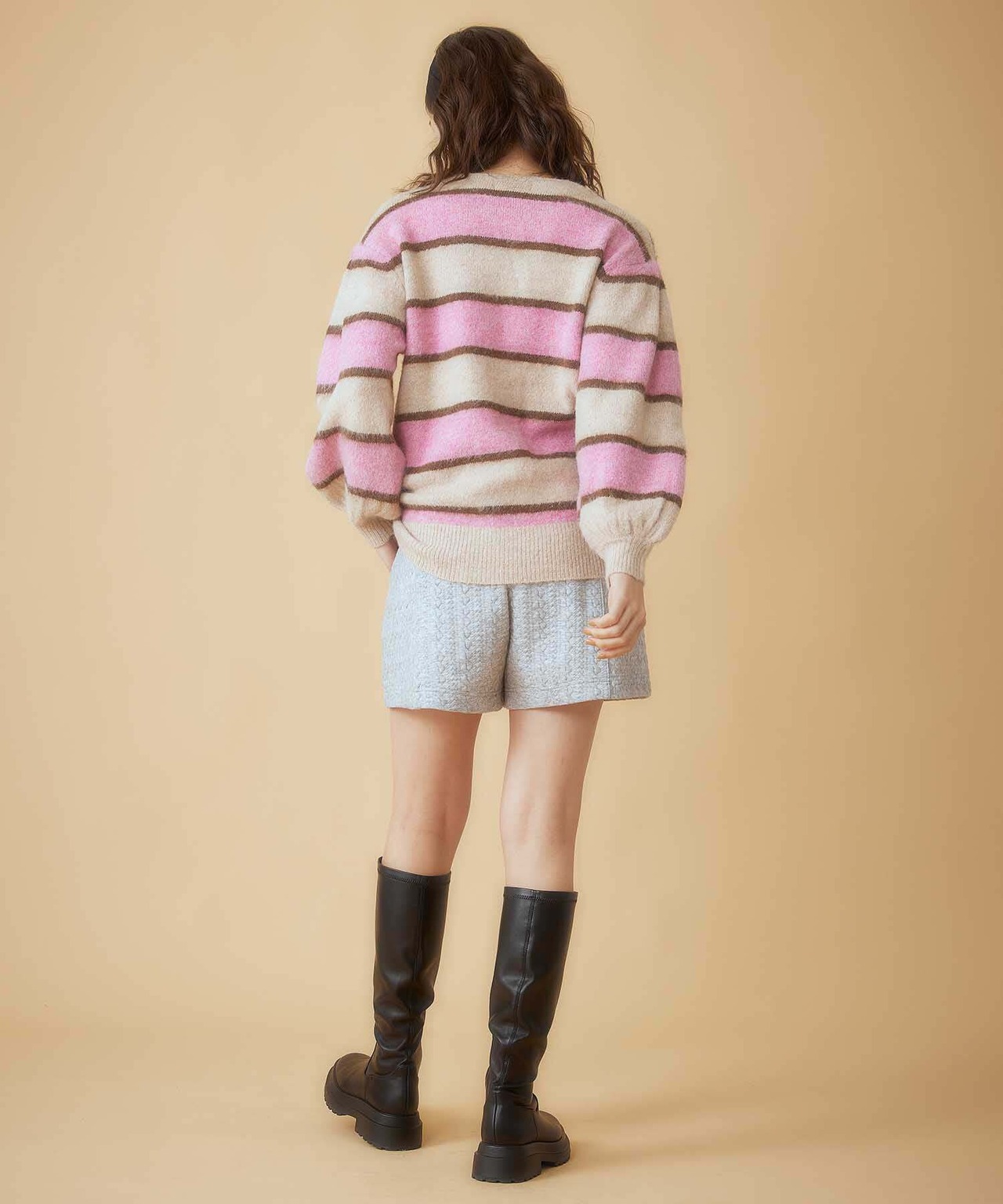 【MILKFED.】STRIPED KNIT CARDIGAN