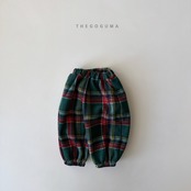 【取寄】THE GOGUMA チェックバルーンジョガーパンツ|冬服|韓国子供服