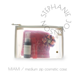 【BIG SALE】用途は多彩に。デイリーユースに使いたい耐久性も備えた高級感ある『クリアポーチ』 - PEARL