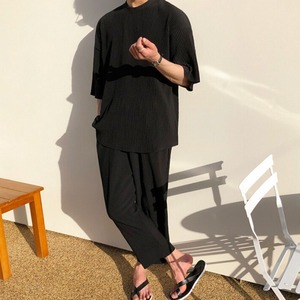 サマーリブブラックスーツパンツ（別売りでセットアップのTシャツあり）　MT0080455