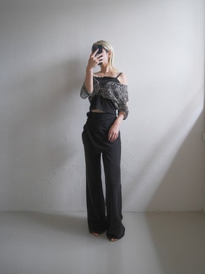 Multi Way Lace Top / BLACK