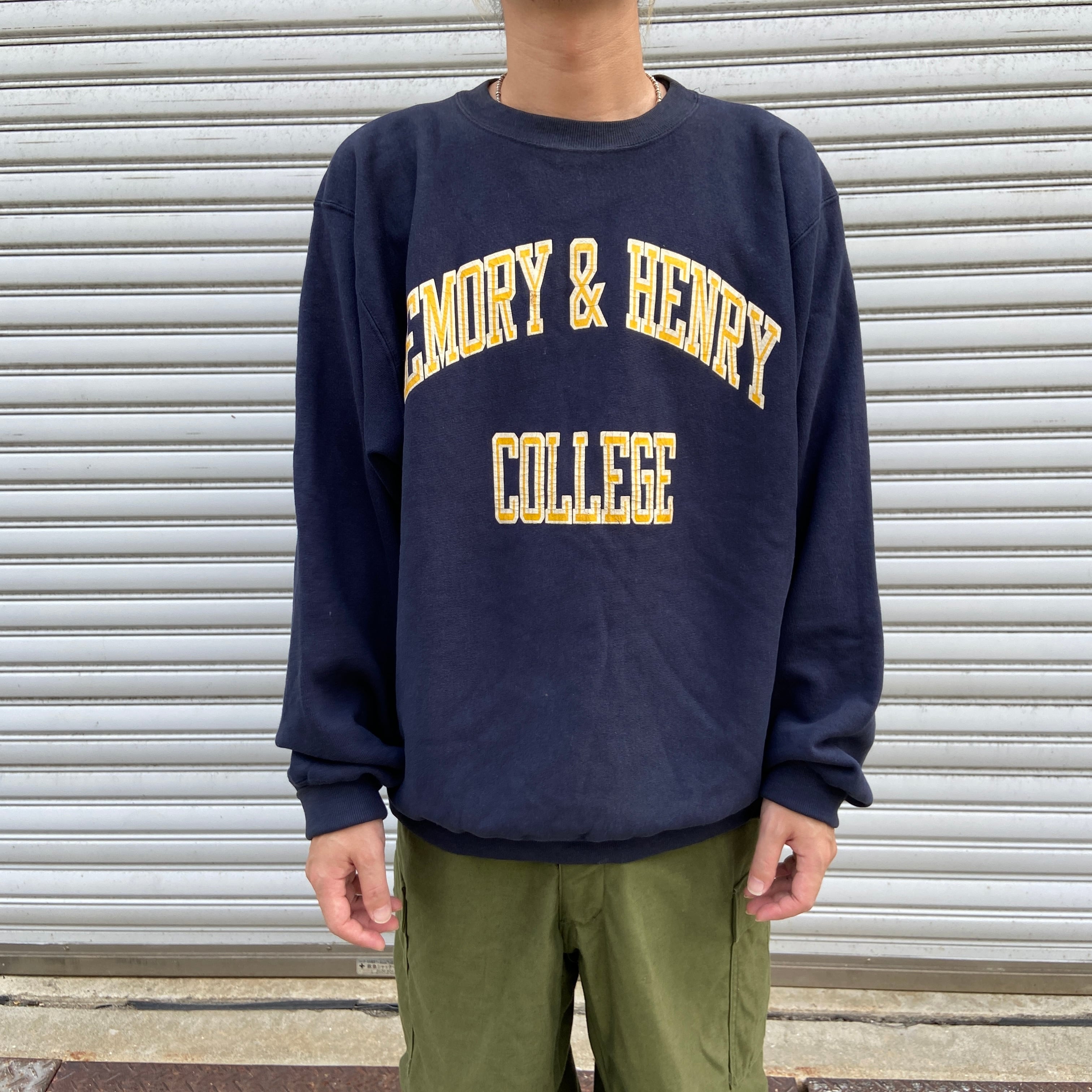 90s USA Champion リバースウィーブスウェット カレッジ 紺 XL | 古着 