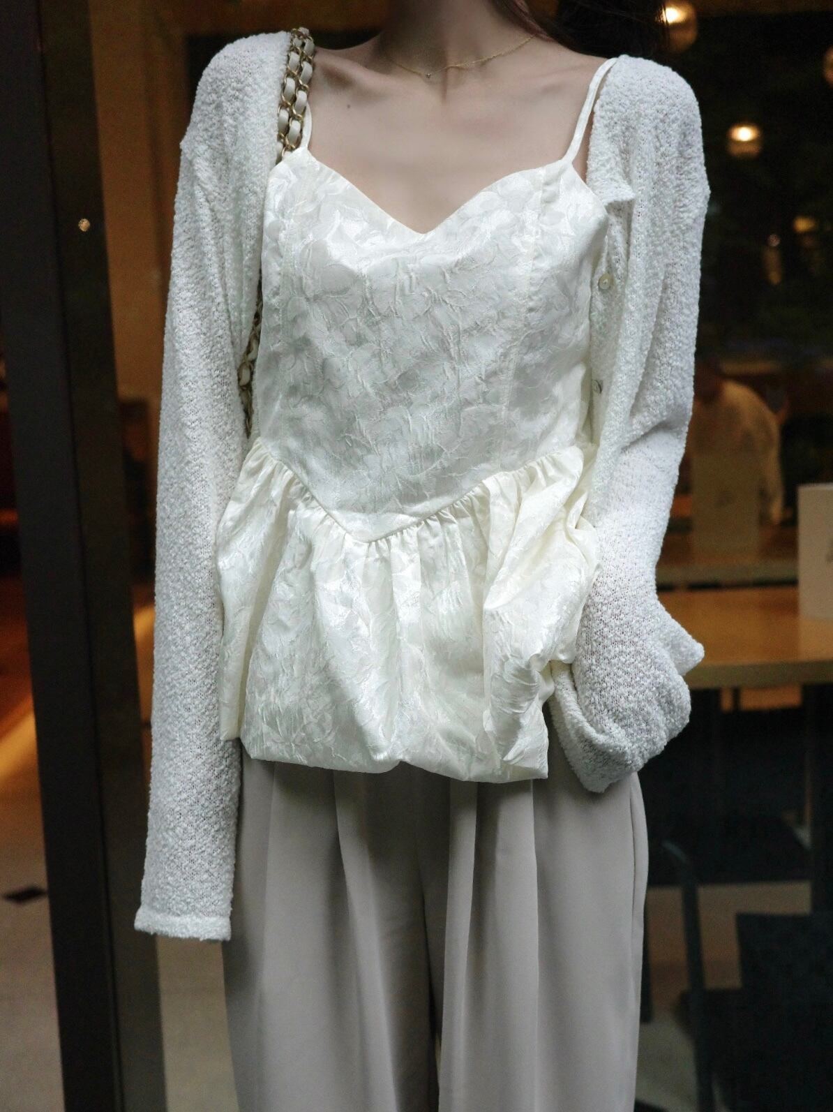 Pocopocn cardigan / ivory(6月中旬頃発送予定)
