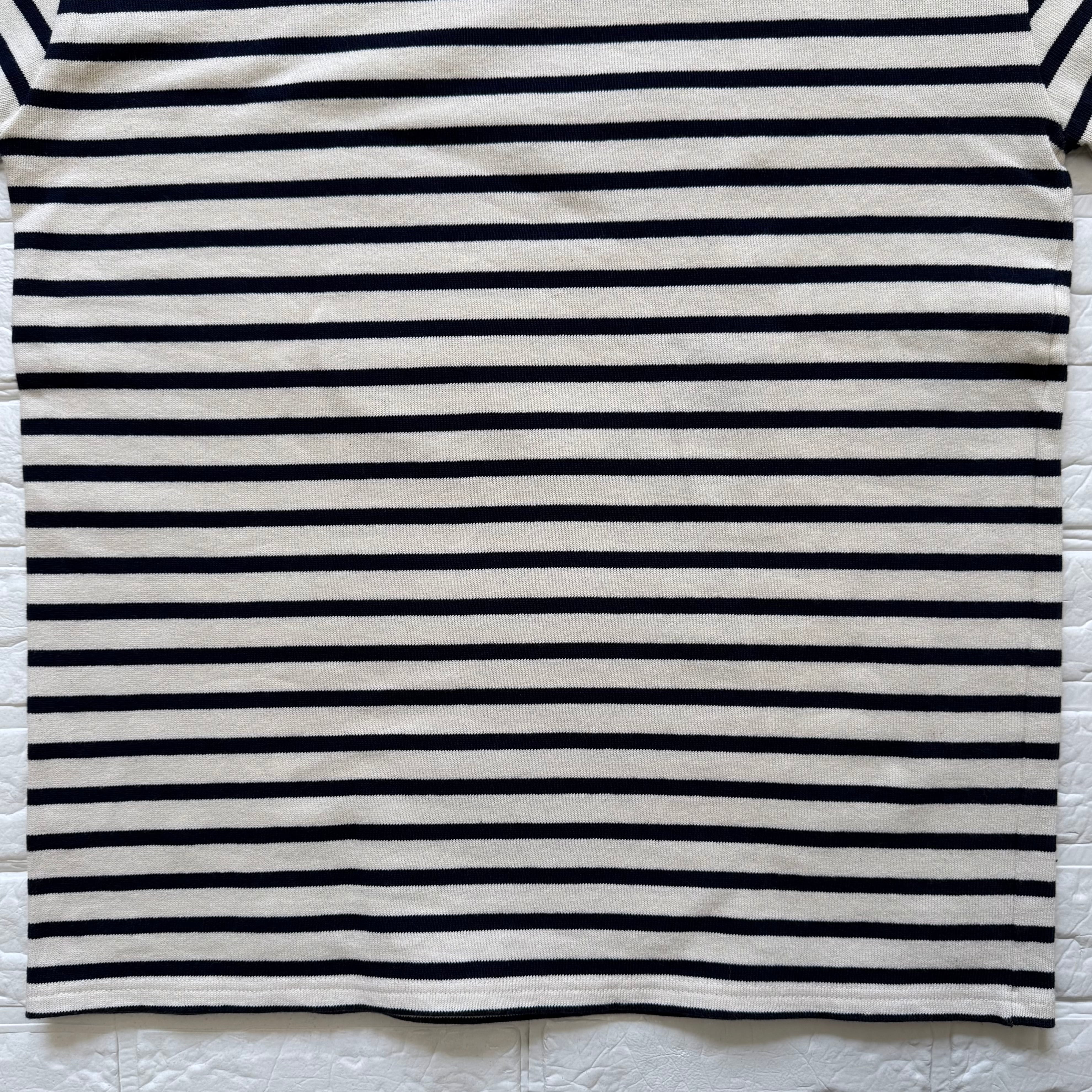 SAINT JAMES OUESSANT ボーダー ボートネック バスクシャツ 生成り