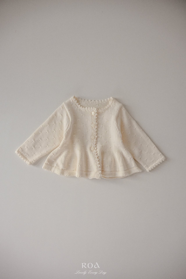 【1/27〆予約】<Roa> Flare knit cardigan