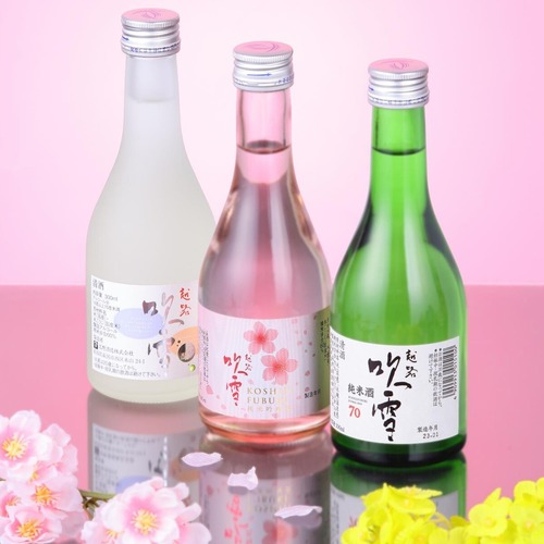 【春限定】越路吹雪 春ボトル入 日本酒 飲み比べセット 300ml×3本 新潟 高野酒造