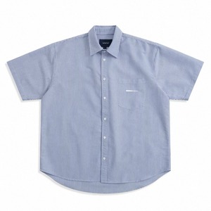 Chest logo stripe boxy shirt 1423