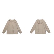 【2color】フード付きジップウィンドブレーカー&ルーズAラインスカートのセットアップ S0195