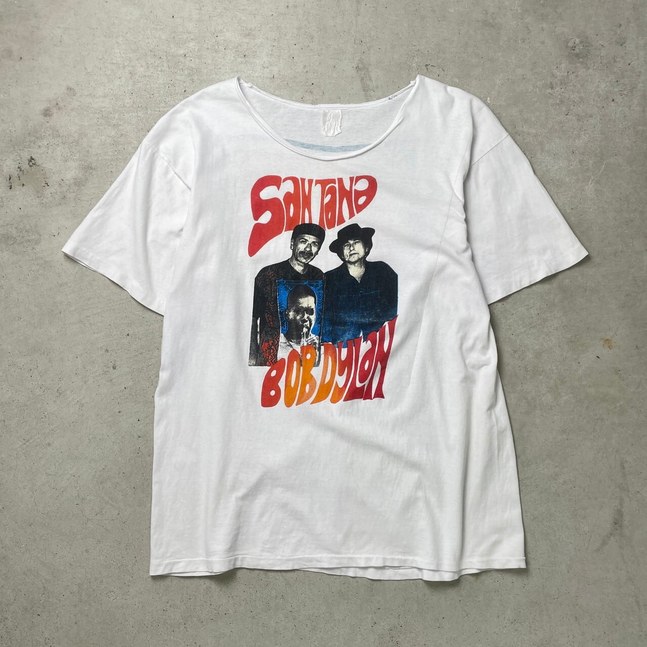 ボブ・ハンナ プリント絵柄 ビンテージTシャツ 81年製 90年代 SANTANA BOB DYLAN サンタナ ボブ ディラン バンドTシャツ
