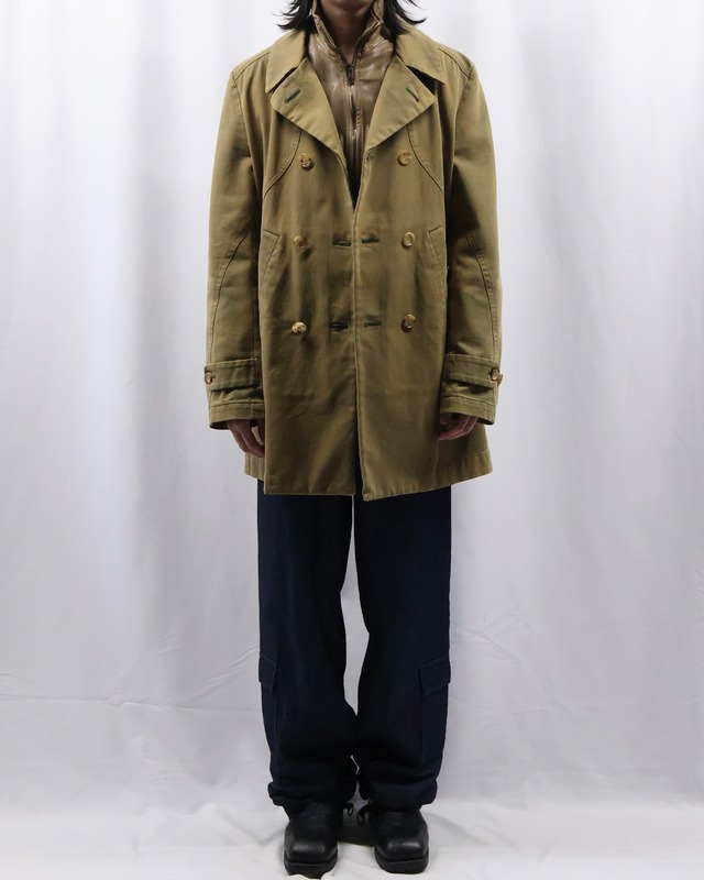 【Dolce&Gabbana】high neck zip up leather blouson