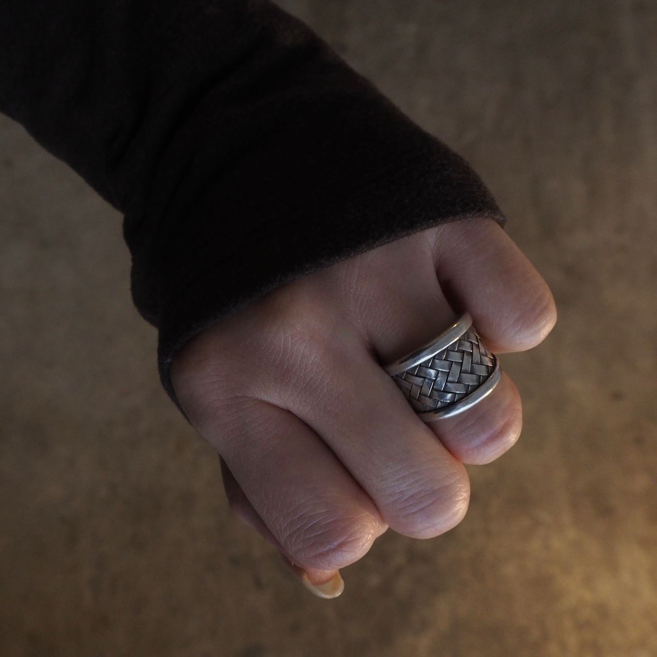 Karen silver / Braiding ring