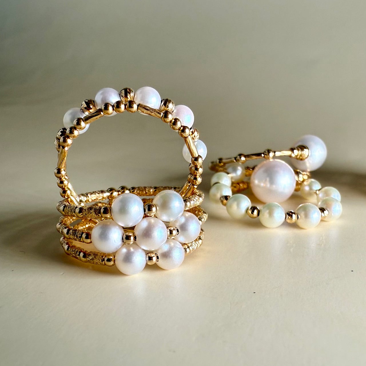 パールリング TR2592 K18イエローゴールド チェカ | cheka Diamond