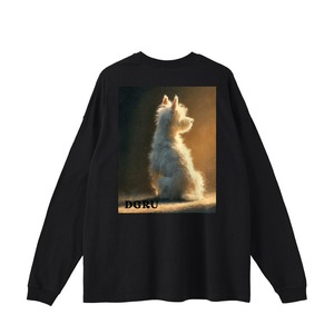 ウエスト・ハイランド・ホワイト・テリア　バックデザインロングスリーブTシャツ