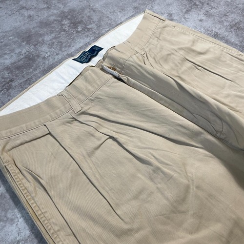 90-00s Ralph Lauren 2タックチノパン 38/32 詳細写真4