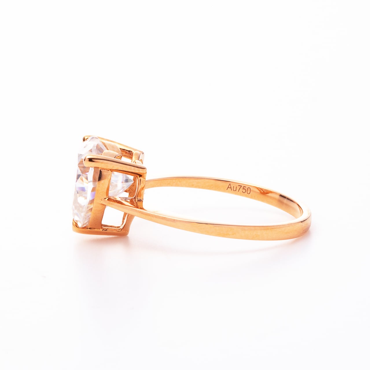 モアサナイト 3.7CT 18Kハートリング | ＜天然石ジュエリー＞Sally's