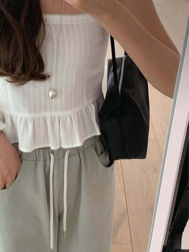 [LITER] molly frill bustier blouse