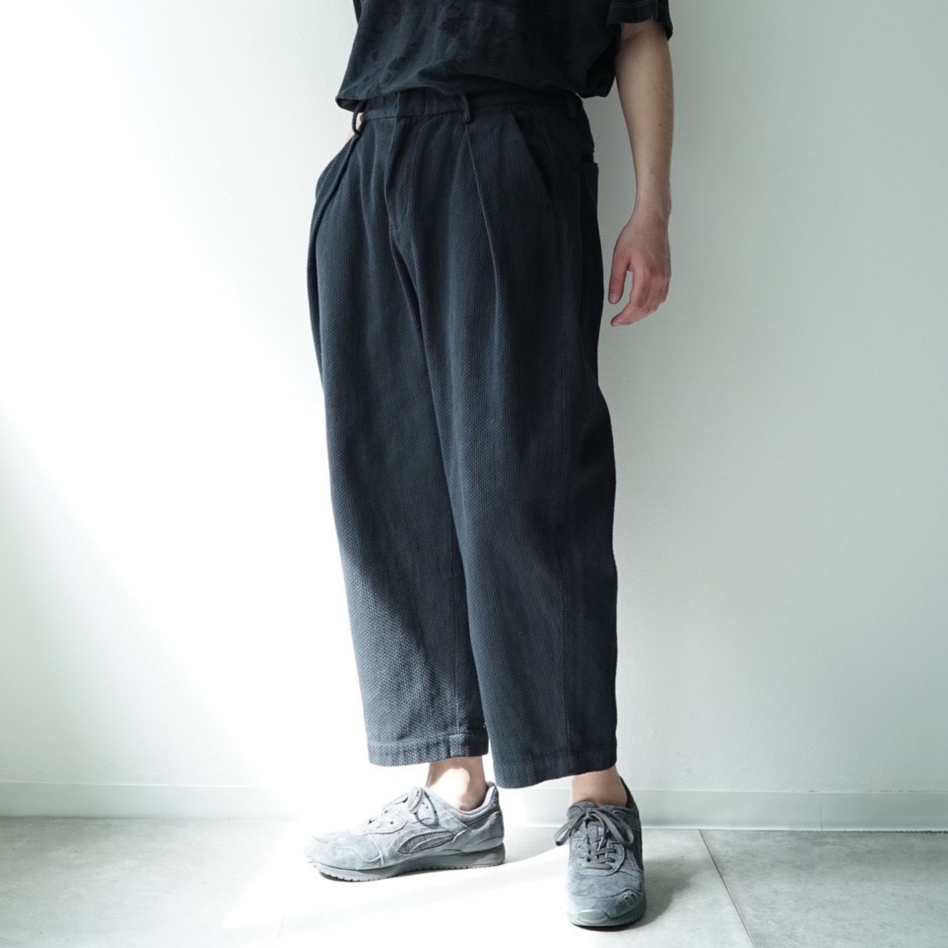 COLINA Sashiko W-Tuck Pants