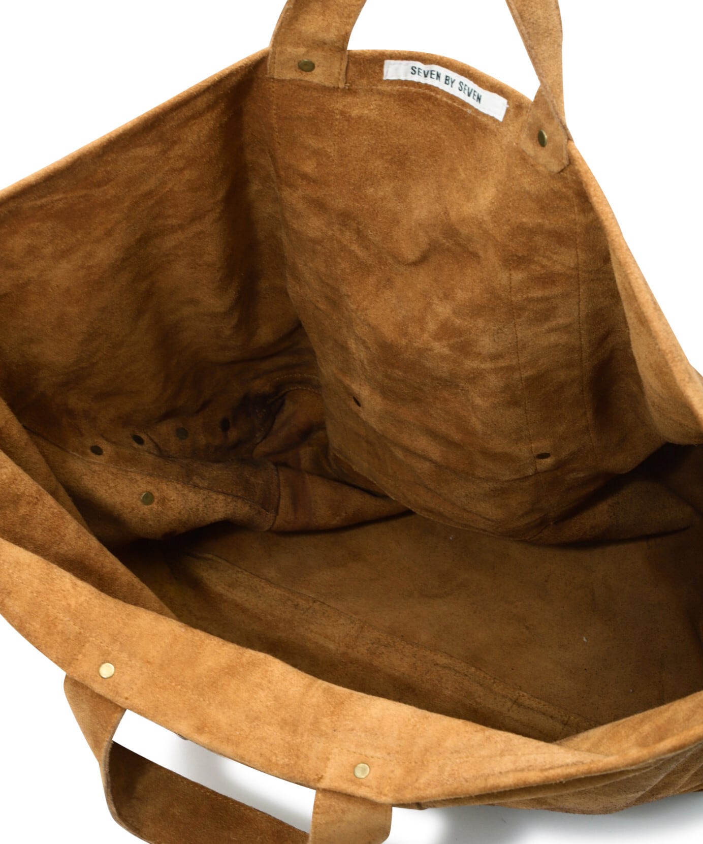 SEVEN BY SEVEN / 800-6171153 LEATHER TOTE BAG (BROWN