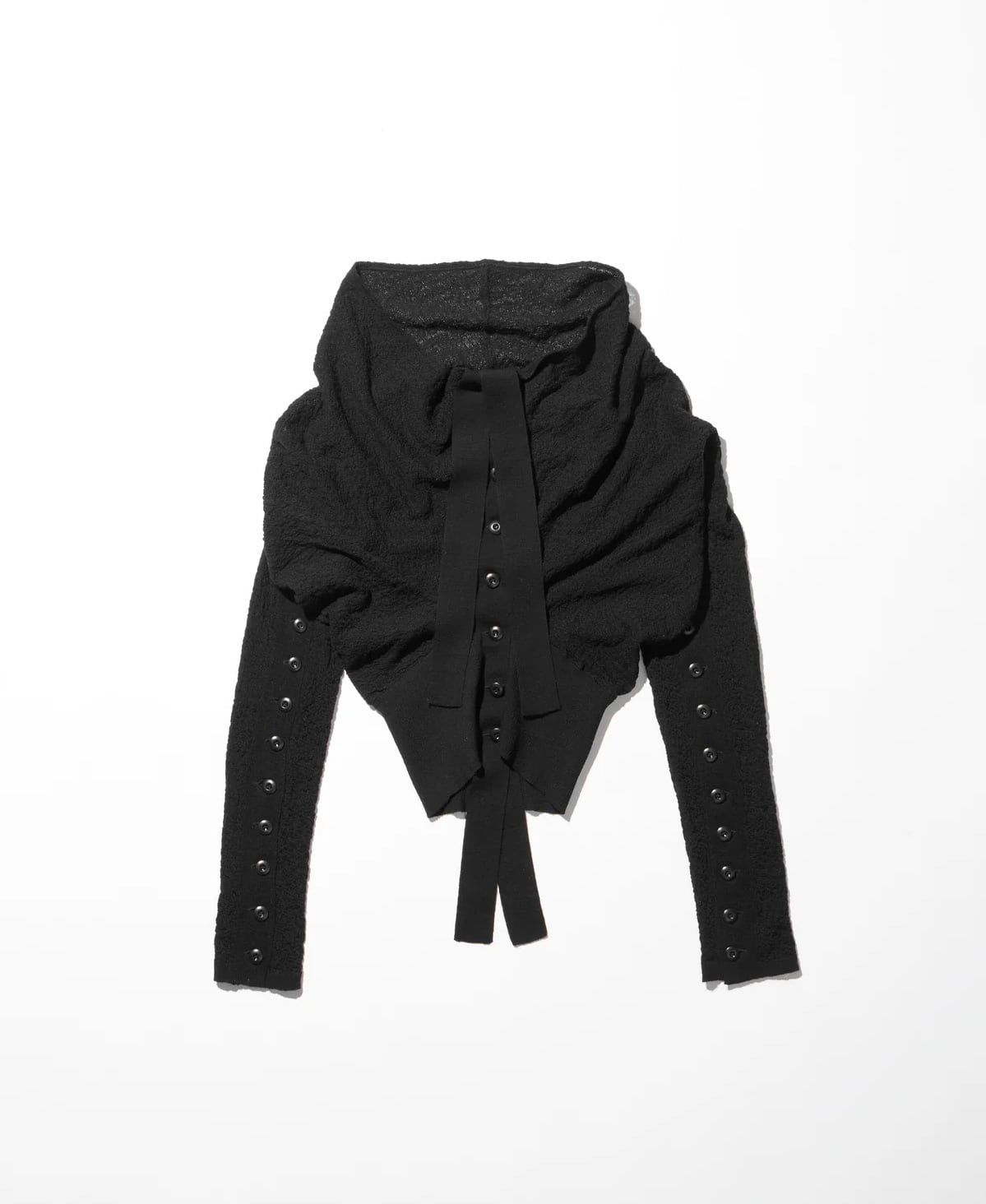 【mukcyen】deformed knit cardigan