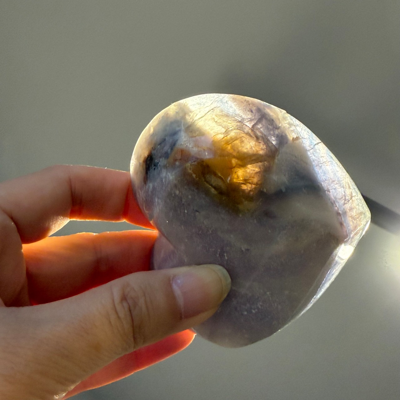 シルキーフローライト＊ハート型＊トレイ＊天然石インテリア＊ハート皿