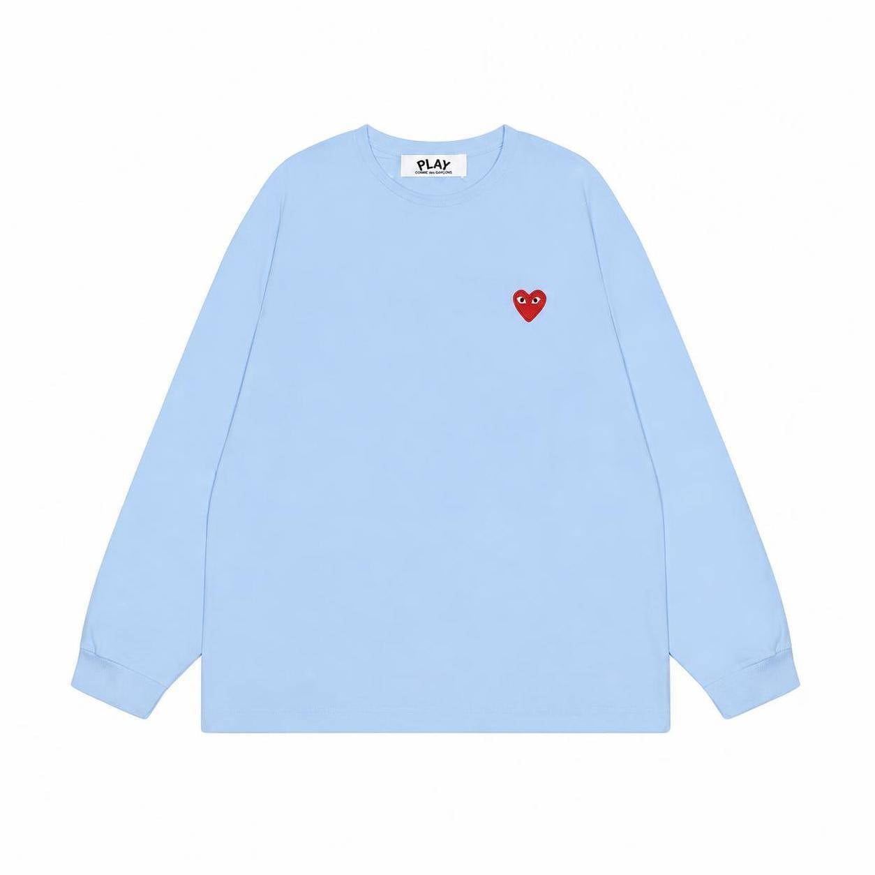 プレイ コムデギャルソン PLAY COMME des GARCONS マルチハートプリント cdg 長袖 Tシャツ メンズ レディース 長袖 柔らかい肌触り クルーネック 長袖 ロゴプリント カットソー