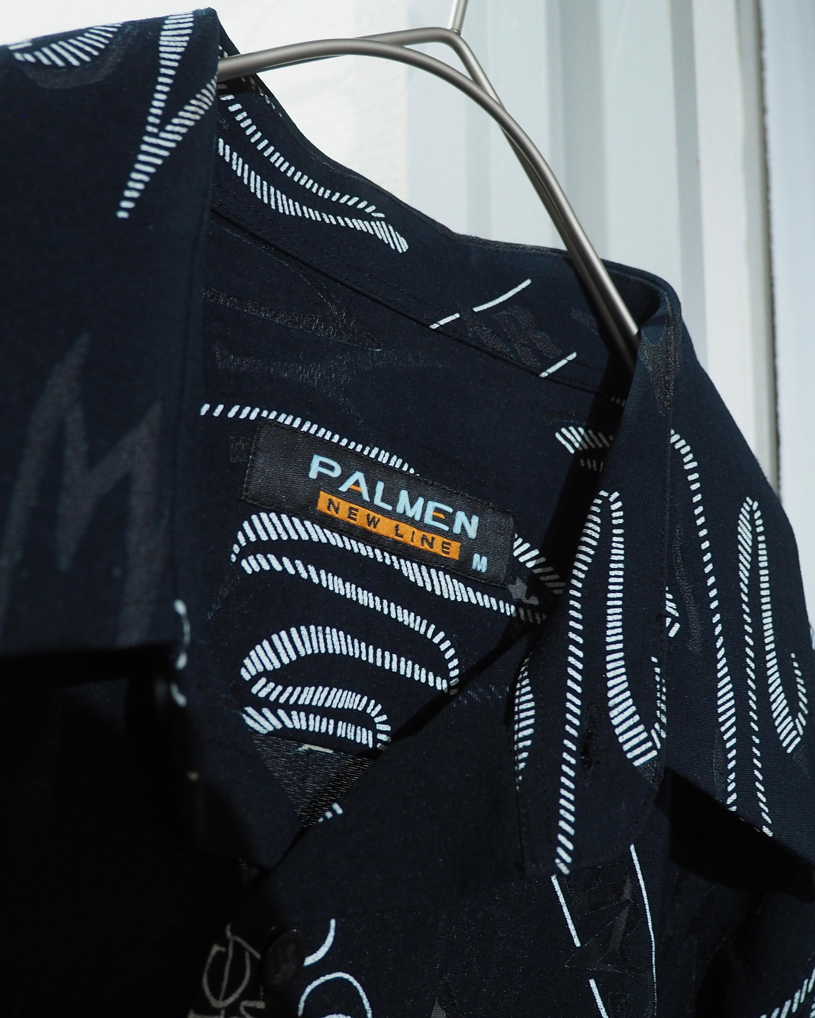 Black Graffiti Art × Semi Transparent Design vintage SS shirt