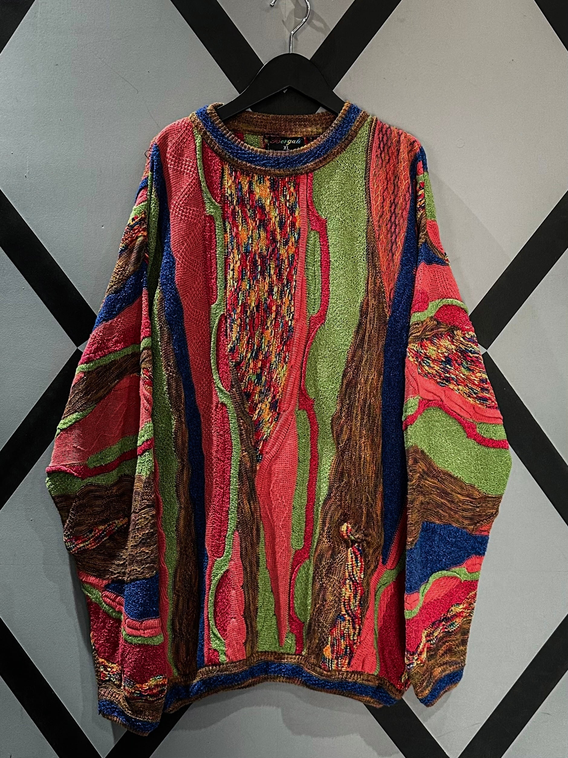 vintage multi color knit