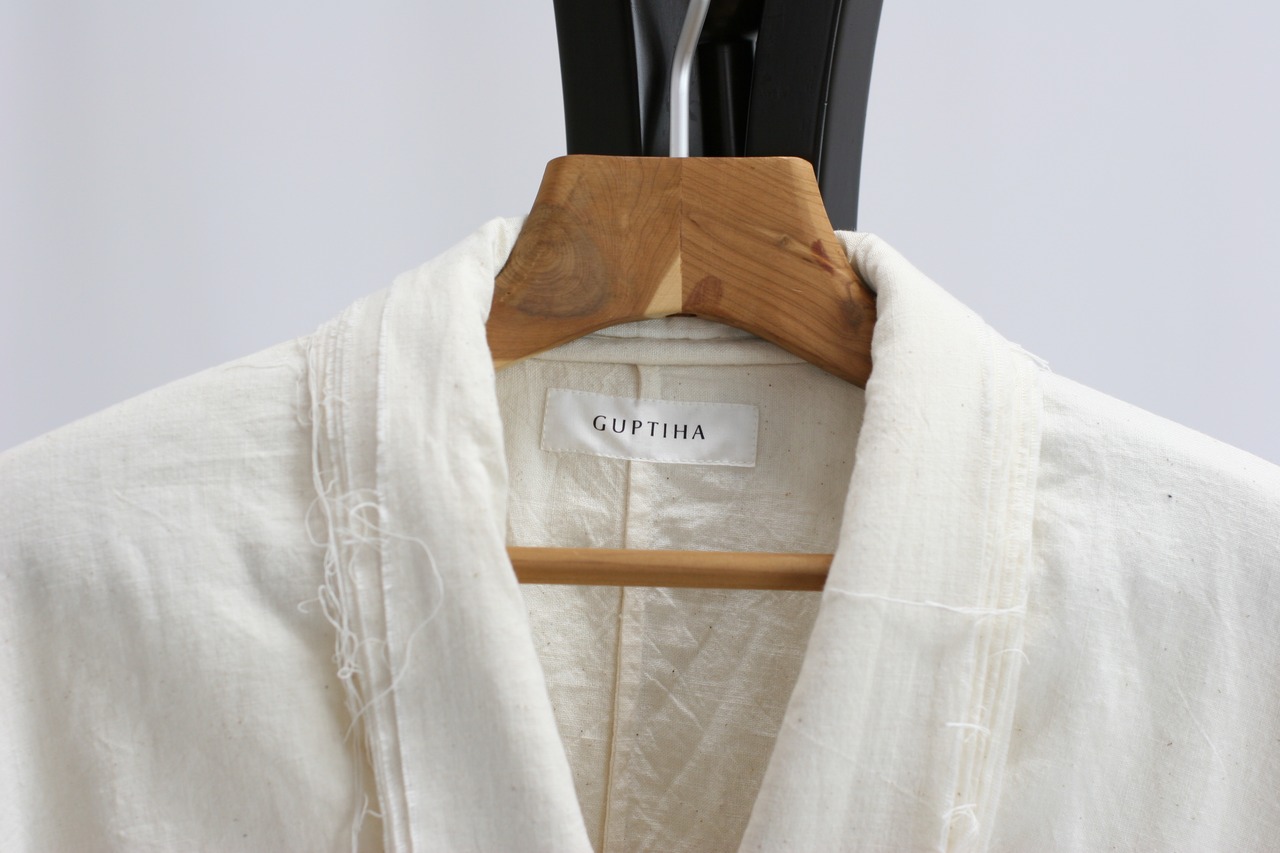 【GUPTIHA】Sobakasu Khadi Jacket / Natural（63408-096）