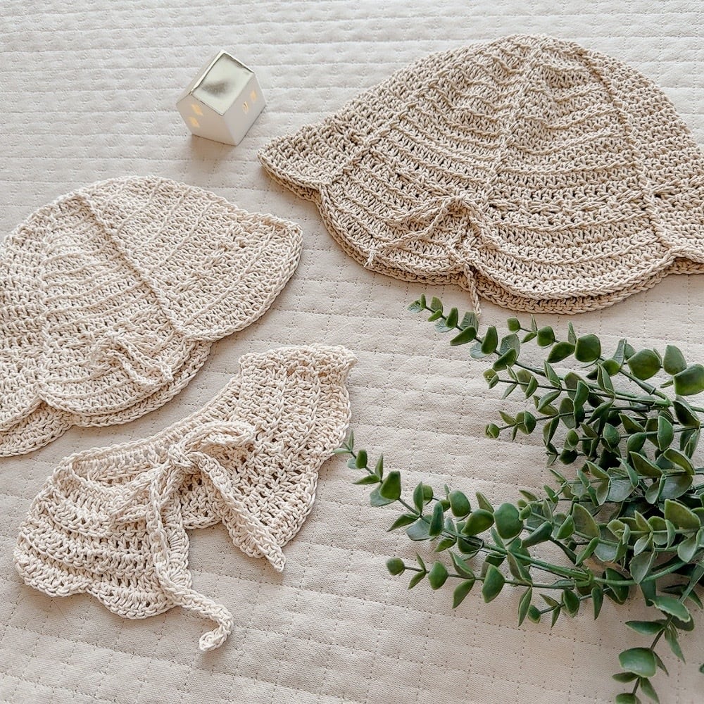 S)パッチワークみたいなチューリップハット Sサイズ（42～48㎝）と