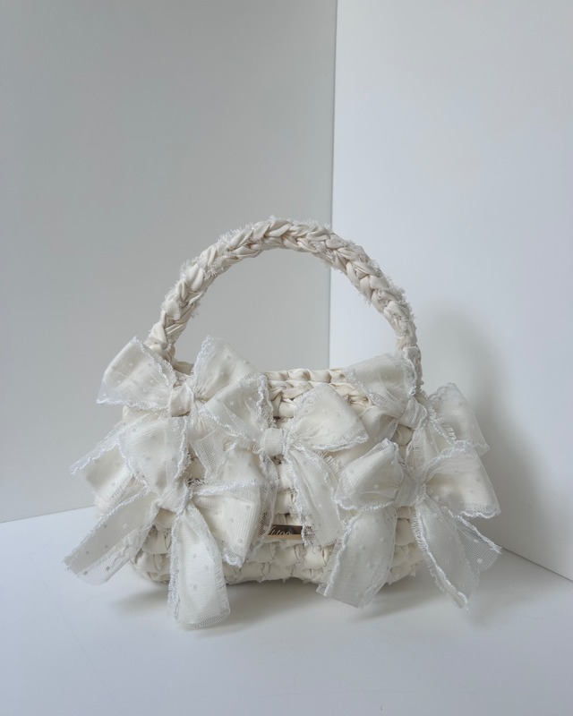Velvet Ribbon Bag 【Regular size】black | ittoo