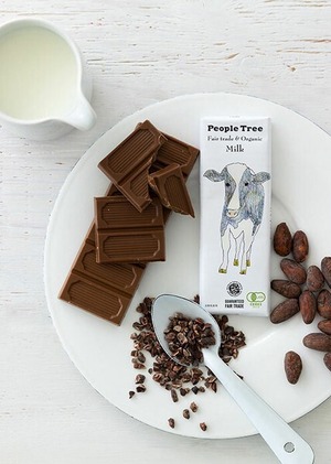 PeopleTree フェアトレードチョコレート(ミルク)　50g・1枚