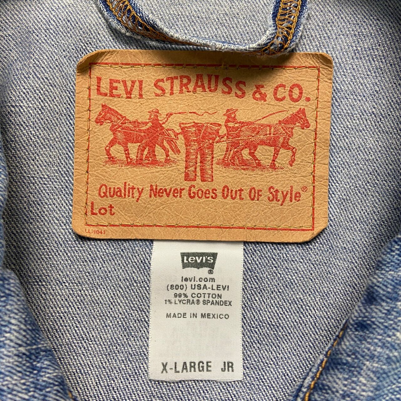 00年代 Levi's リーバイス デニムジャケット レディースS相当 古着 00s