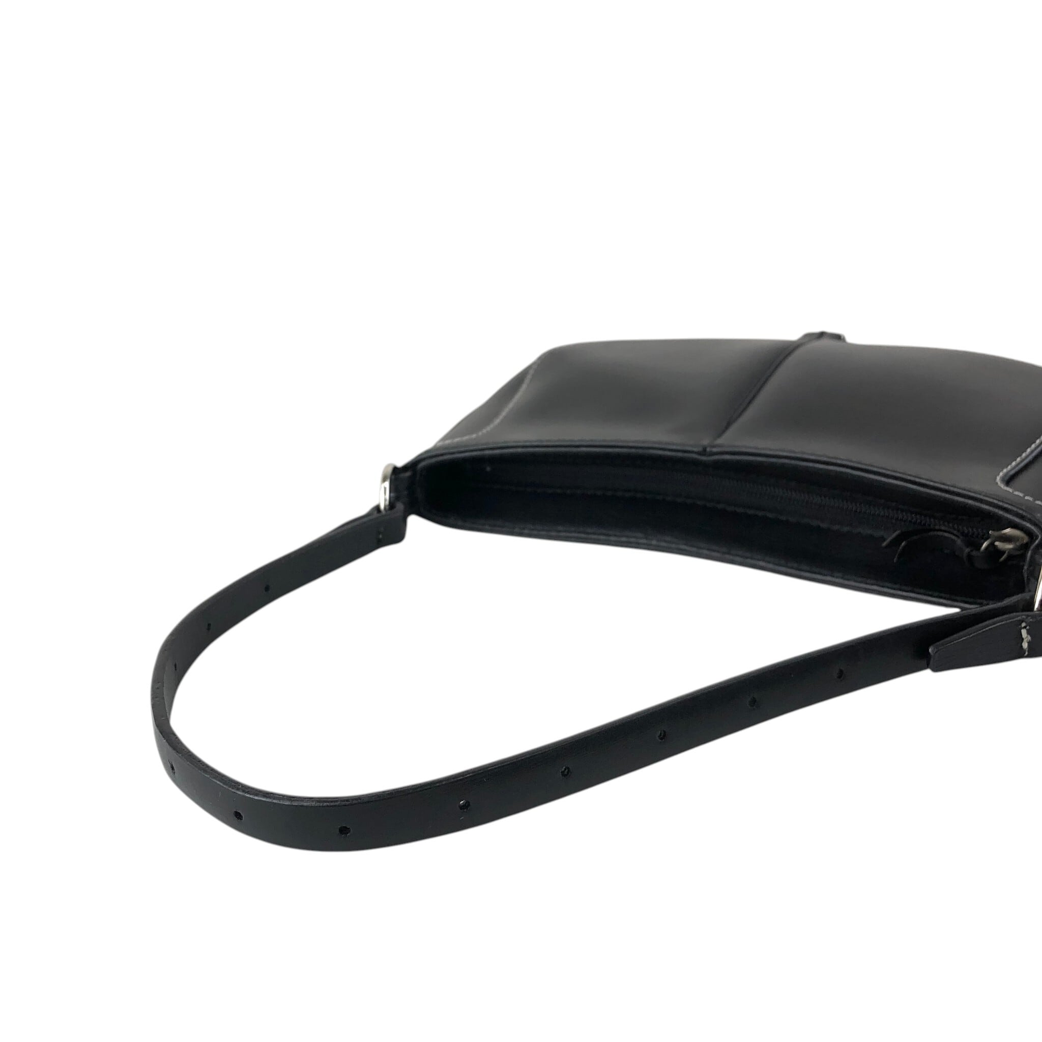LOEWE ロエベ ハンドバッグ ブラック ロゴ サークルモチーフ レザー