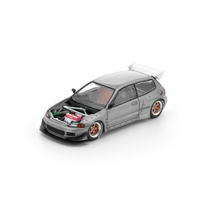 POP RACE（ポップレース）× Enigma（エニグマ）  PANDEM CIVIC EG6 RAW METAL／パンデム シビック EG6 RAWフィニッシュ オープンボンネット　PRE018