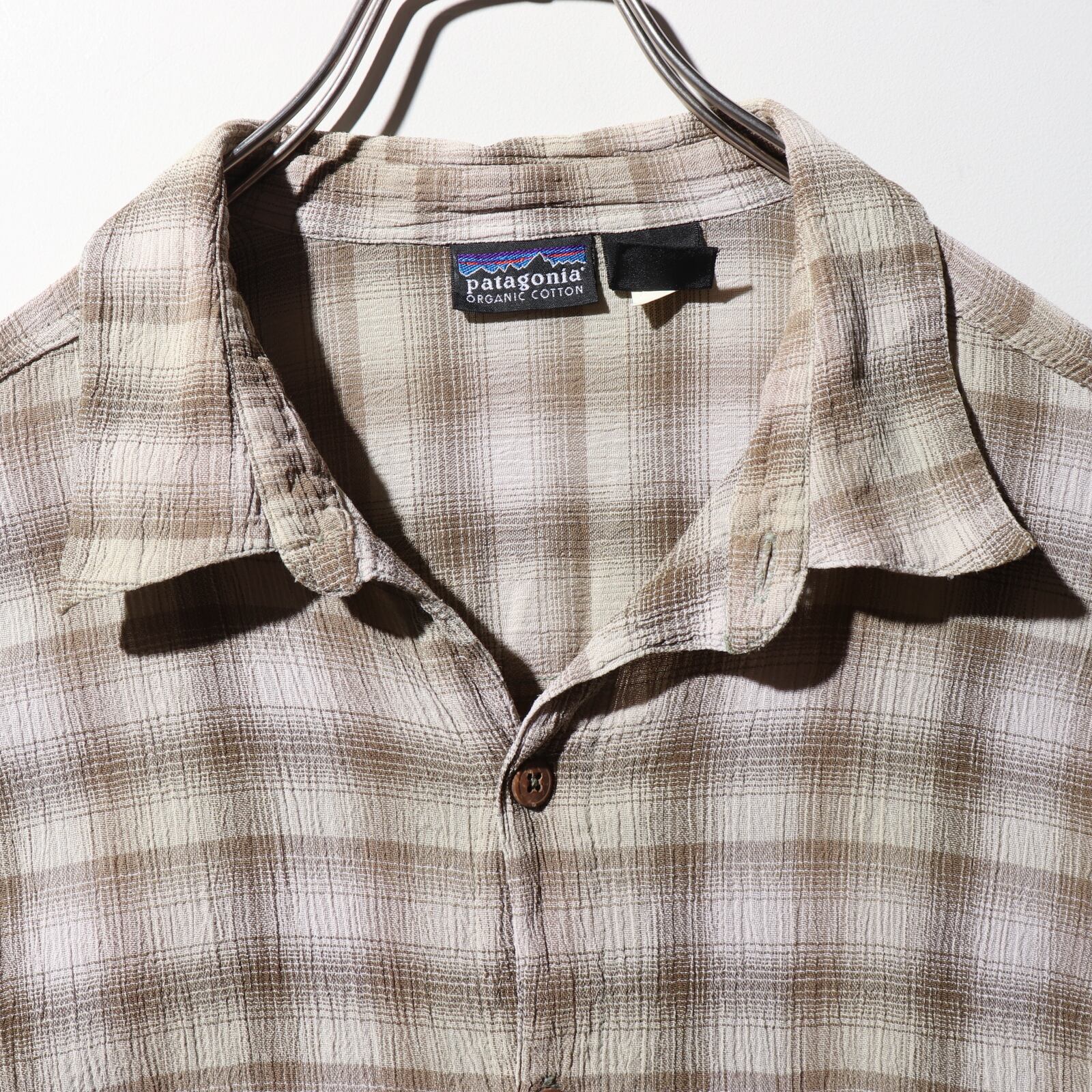 極美品 XL 01年 ポルトガル オンブレチェック A/C Yarn Dyed Shirt AC 