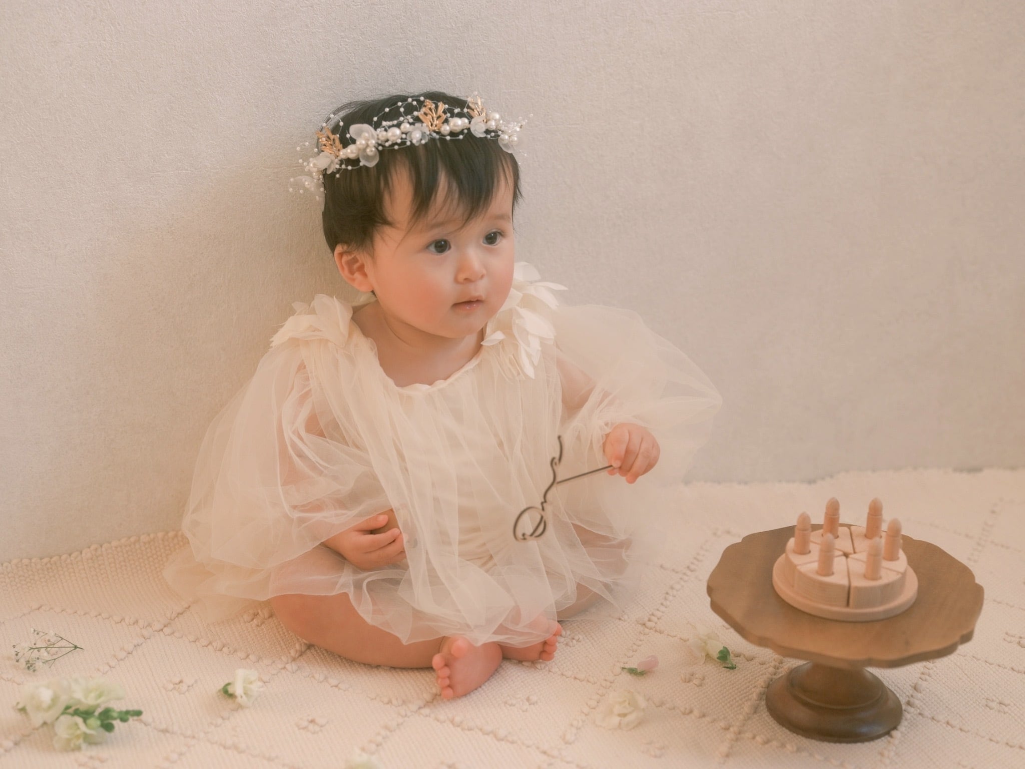 即納ふんわりリーフロンパース ドレス 一部予約