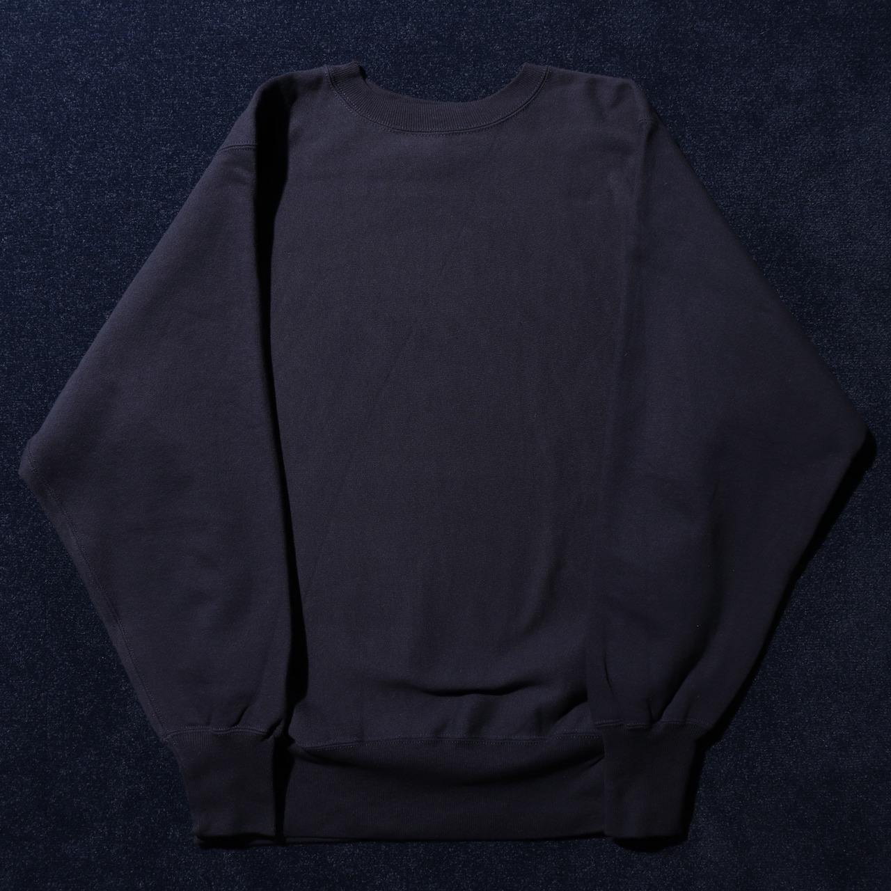 Deadstock L 目無し無地 ネイビー 80s 刺繍タグ リバースウィーブ チャンピオン スウェット Reverse weave champion