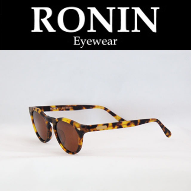 Ronin Eyewear ( ロニンアイウェアー )  DKM   M.べっ甲色/Brown P.Lens  ( スケートボード  スケボー  サーフィン  ステッカー)  (  サングラス  ロニンアイウェアースケート 限定品  )